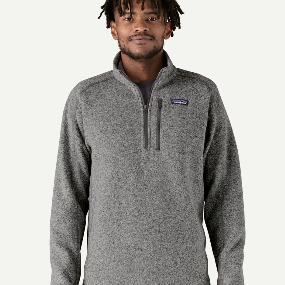 Patagonia Gray Quarter-Zip Sweater